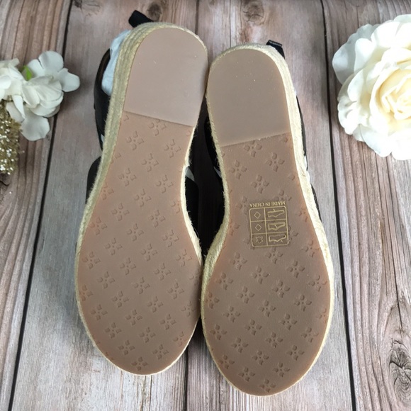 Patricia Nash Black Leather Wedge Sandals 6M - Picture 6 of 8